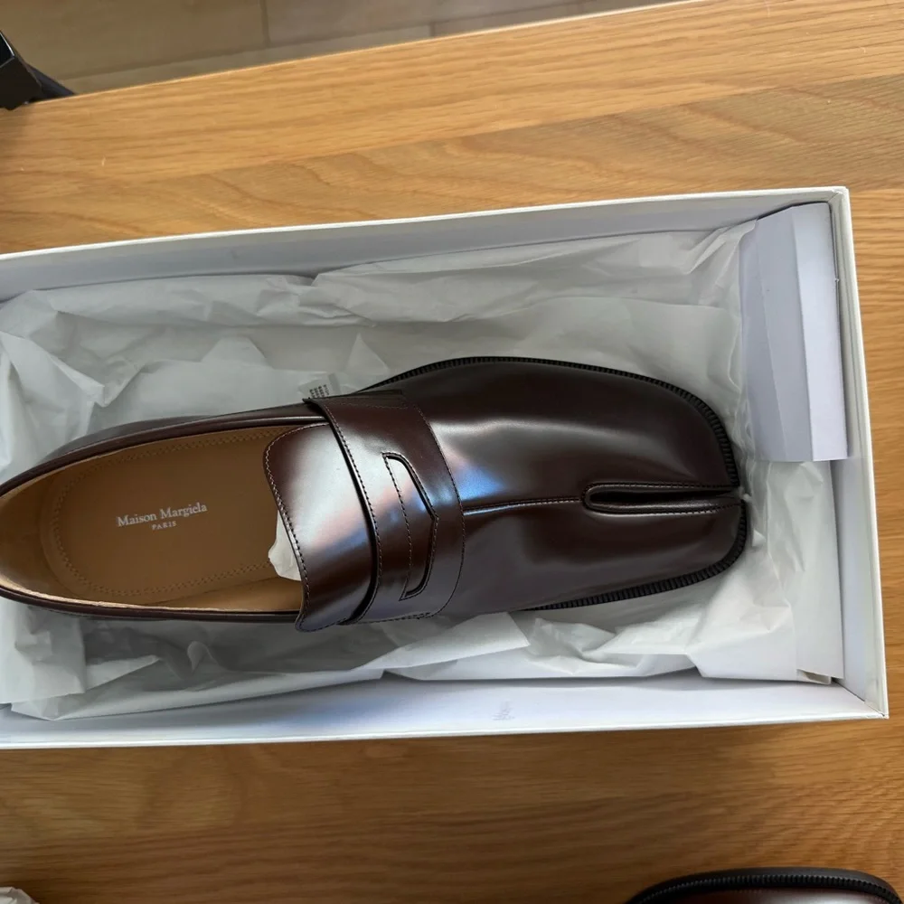 Maison Martin Margiela Brown Leather Loafers - Never Worn - Picture 4 of 5
